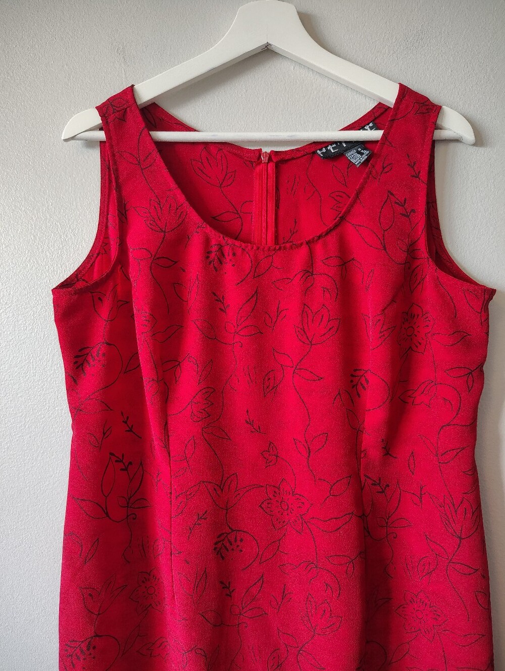 ☀️ SUMMER SALE!! Vintage Rusty Red Lightweight Sleeveless Midi Shift Dress